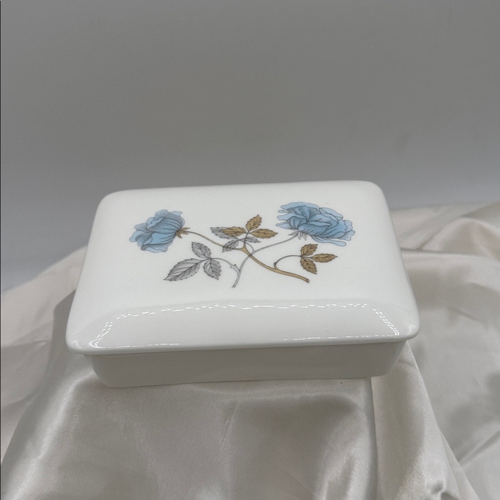 Wedgwood “Ice Rose” Bone China Trinket Box.